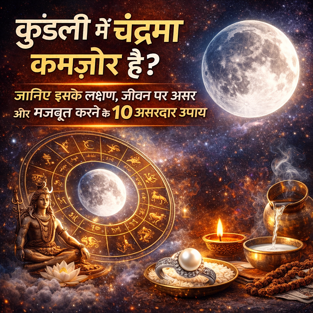 कुंडली में चंद्रमा कमजोर है