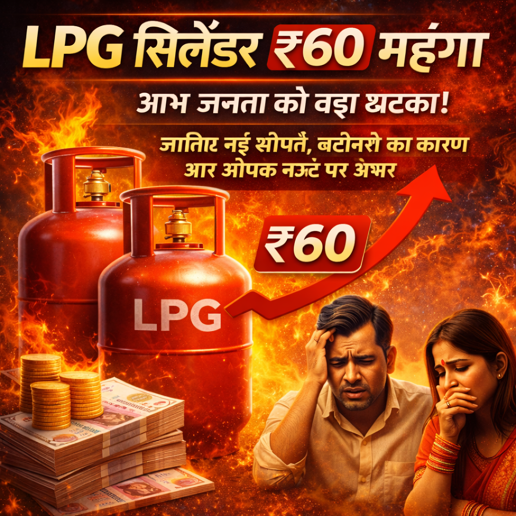 LPG सिलेंडर ₹60 महंगा