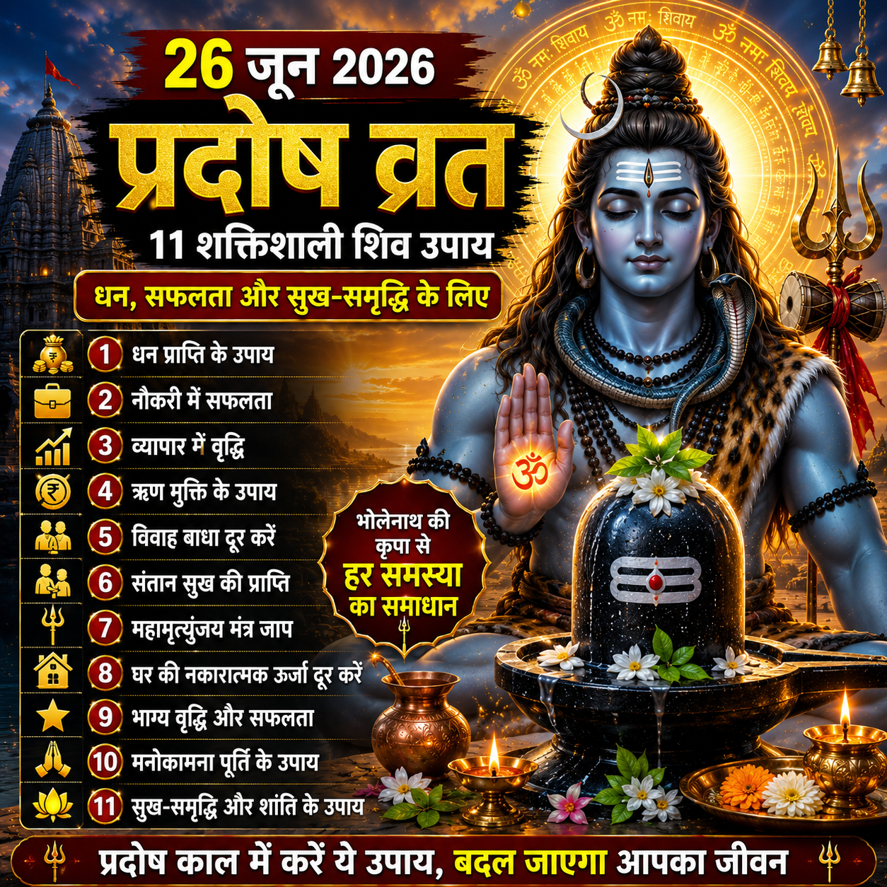 Pradosh Vrat Remedies